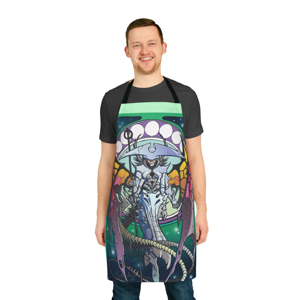 Atraxa Commander Apron with Phyrexian Art Nouveau Style Artwork