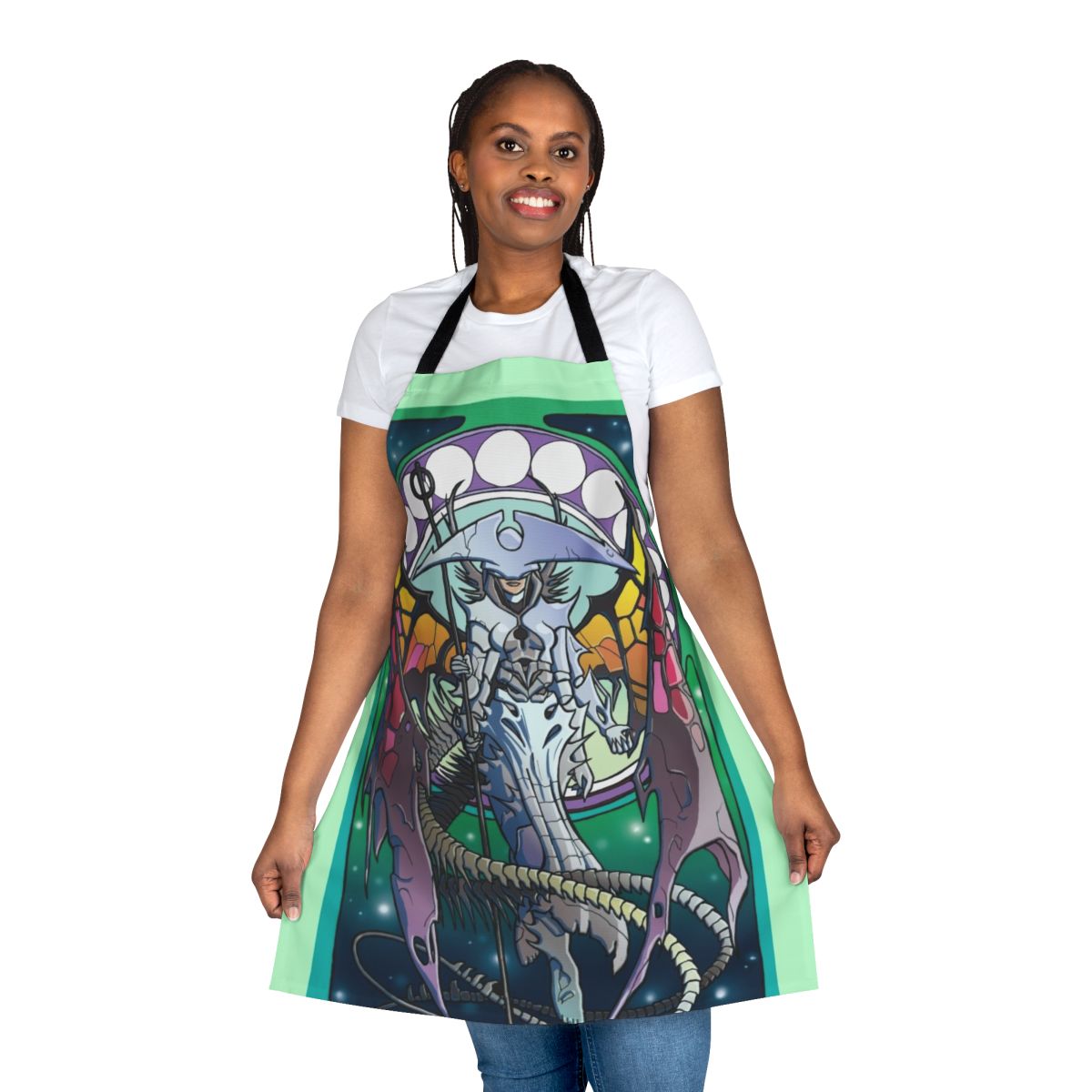 Atraxa Commander Apron with Phyrexian Art Nouveau Style Artwork