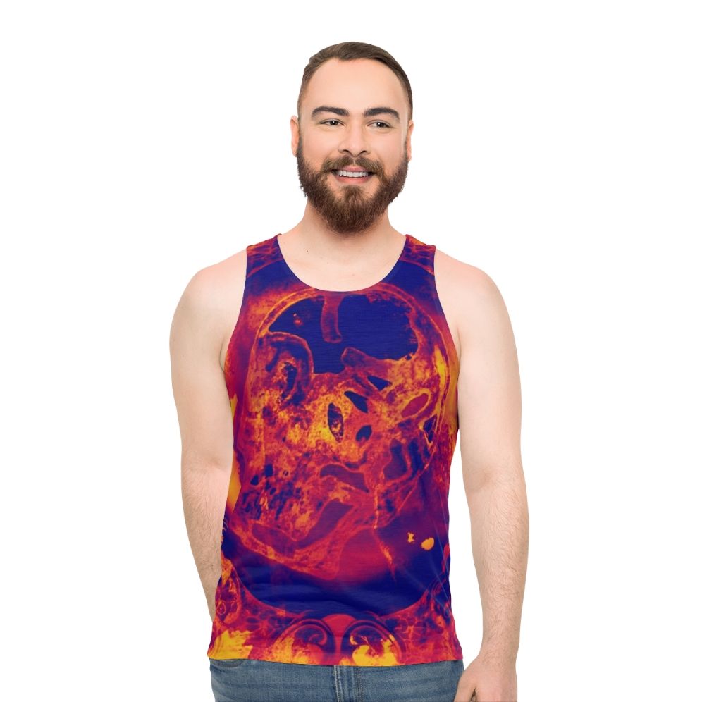Unisex tank top for physical pain relief and wellness
