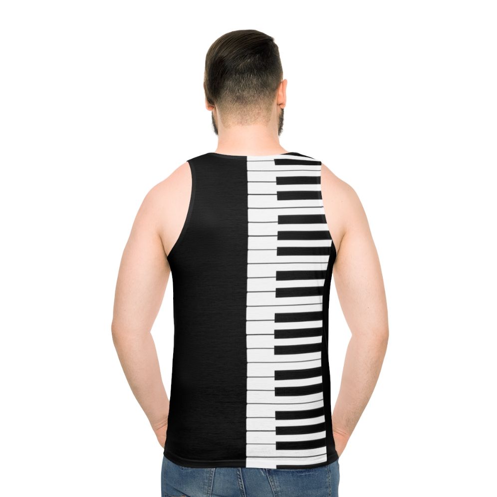 Unisex piano keyboard tank top