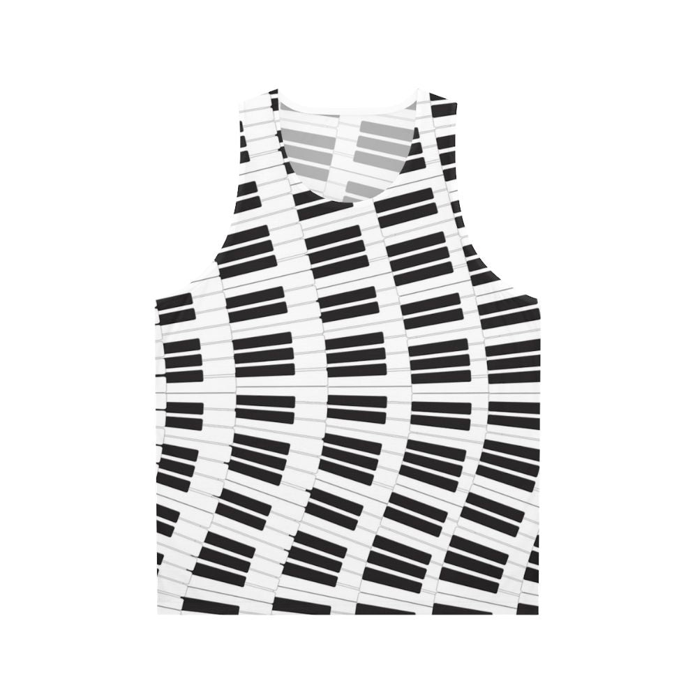 Piano keys unisex tank top