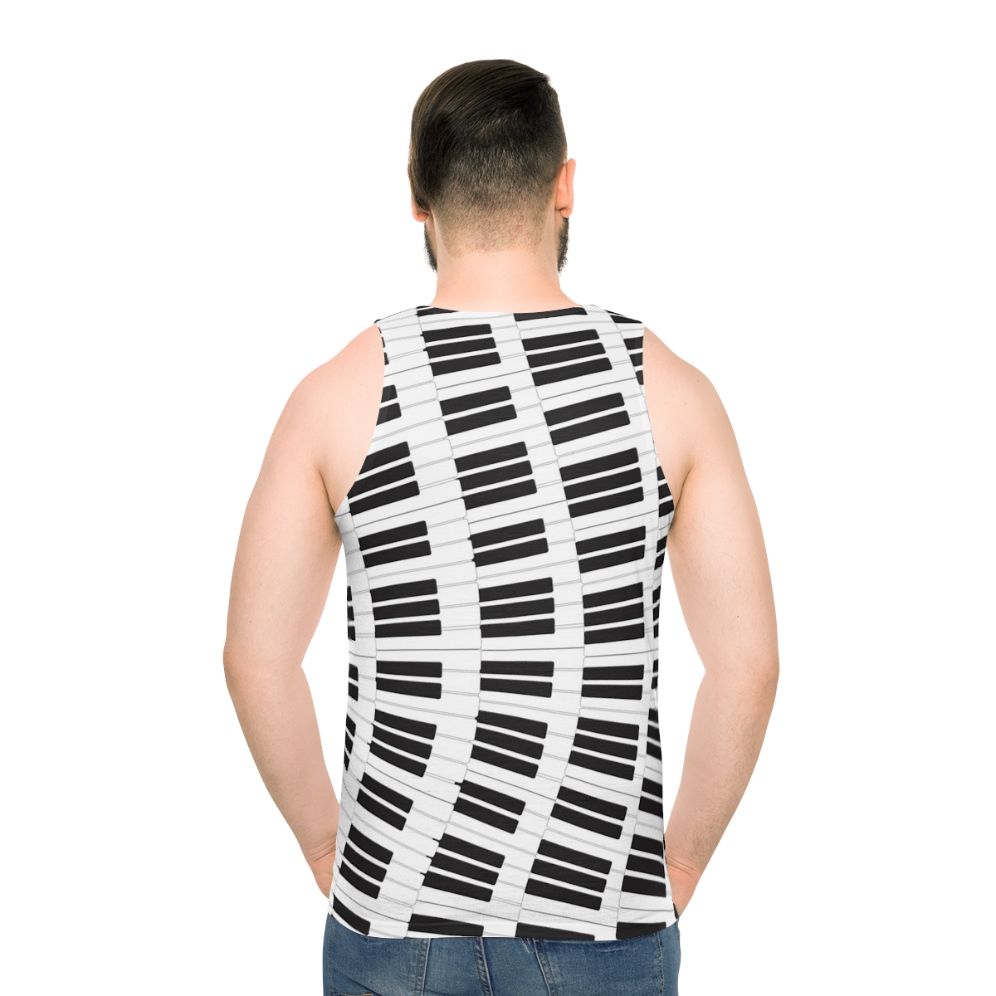 Piano keys unisex tank top