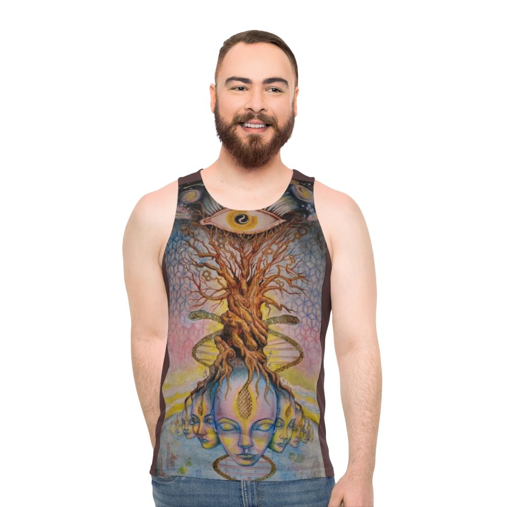 Pineal gland visionary art unisex tank top