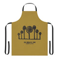 Pineapple-themed apron with musical notes and instruments