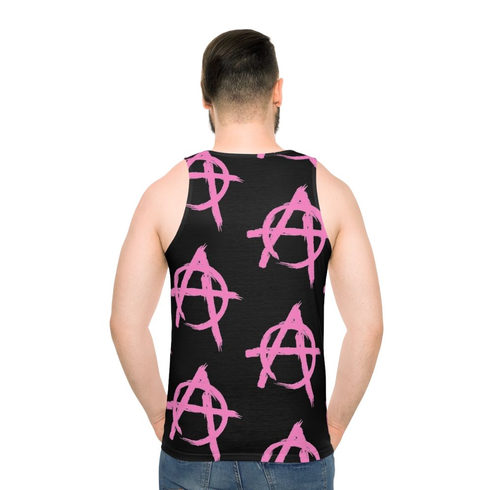 Unisex 'Pink Anarchy' Tank Top featuring the Machine Gun Kelly logo
