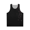 Pink dice print unisex tank top for gamers