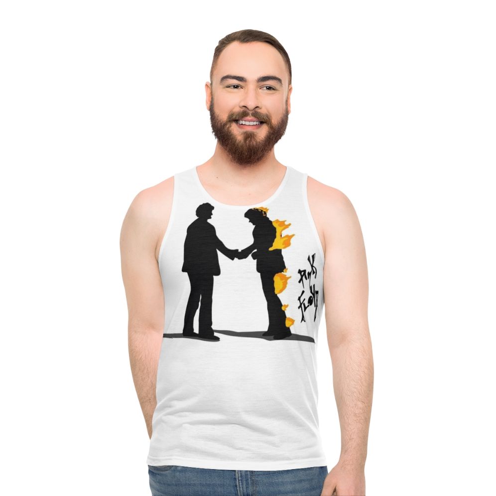 Classic Pink Floyd Unisex Tank Top with "Shine On You Crazy Diamond" Design