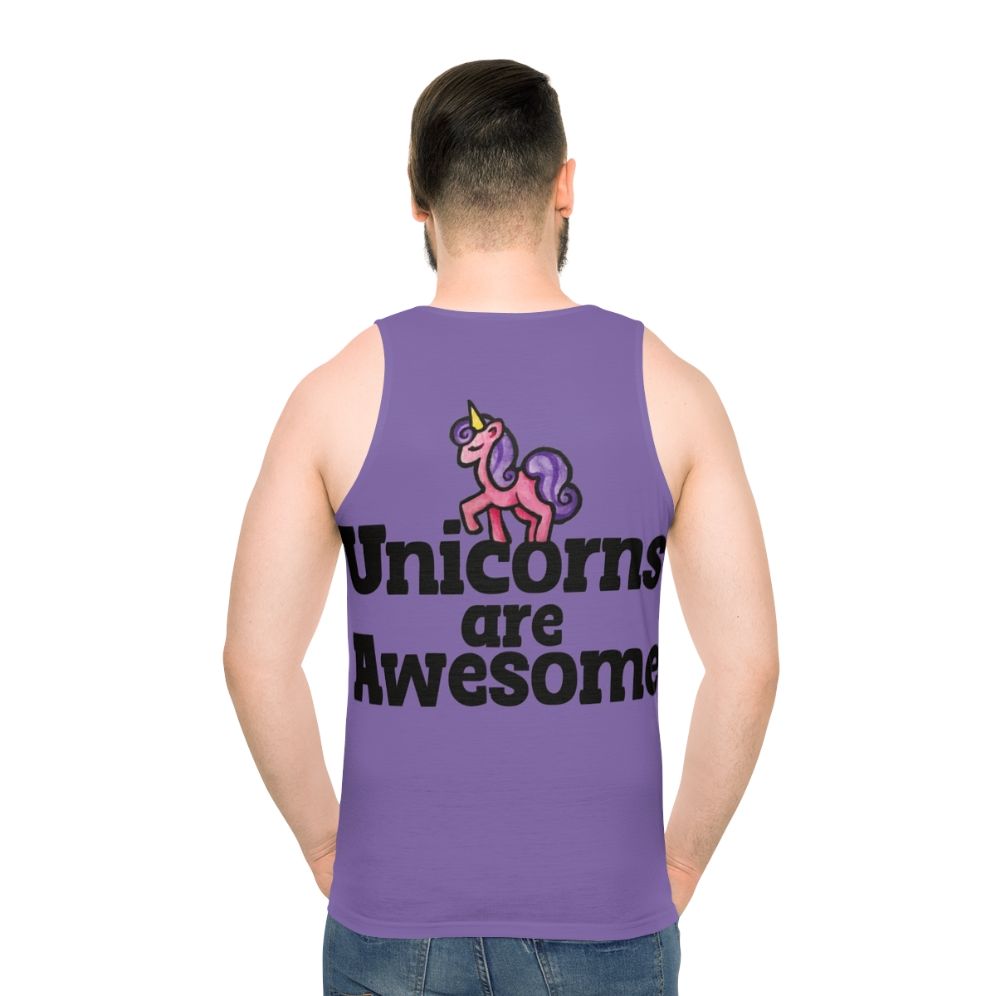 Unicorn lover women's pink tank top