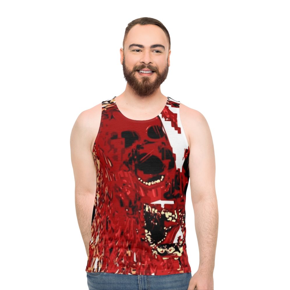 Pink Wojak Scream Horror Unisex Tank Top