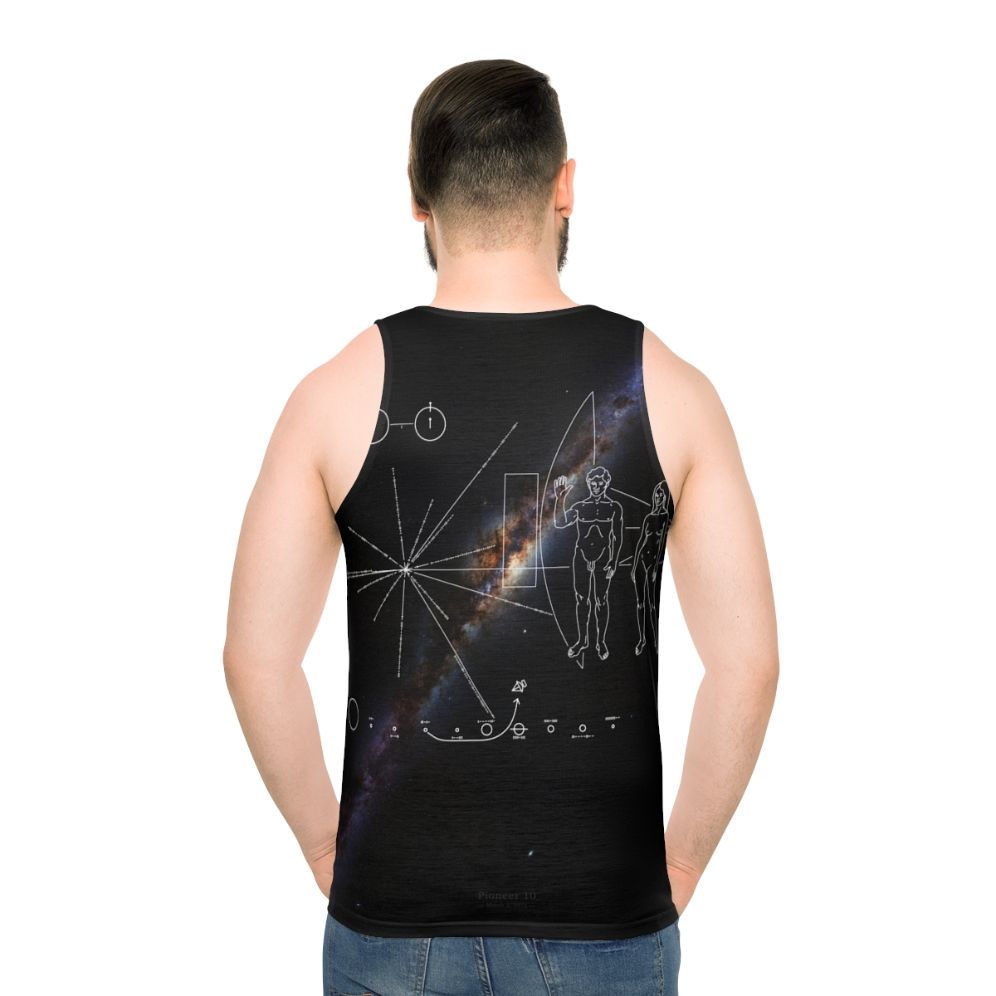 Pioneer 10 Milky Way Galaxy Unisex Tank Top