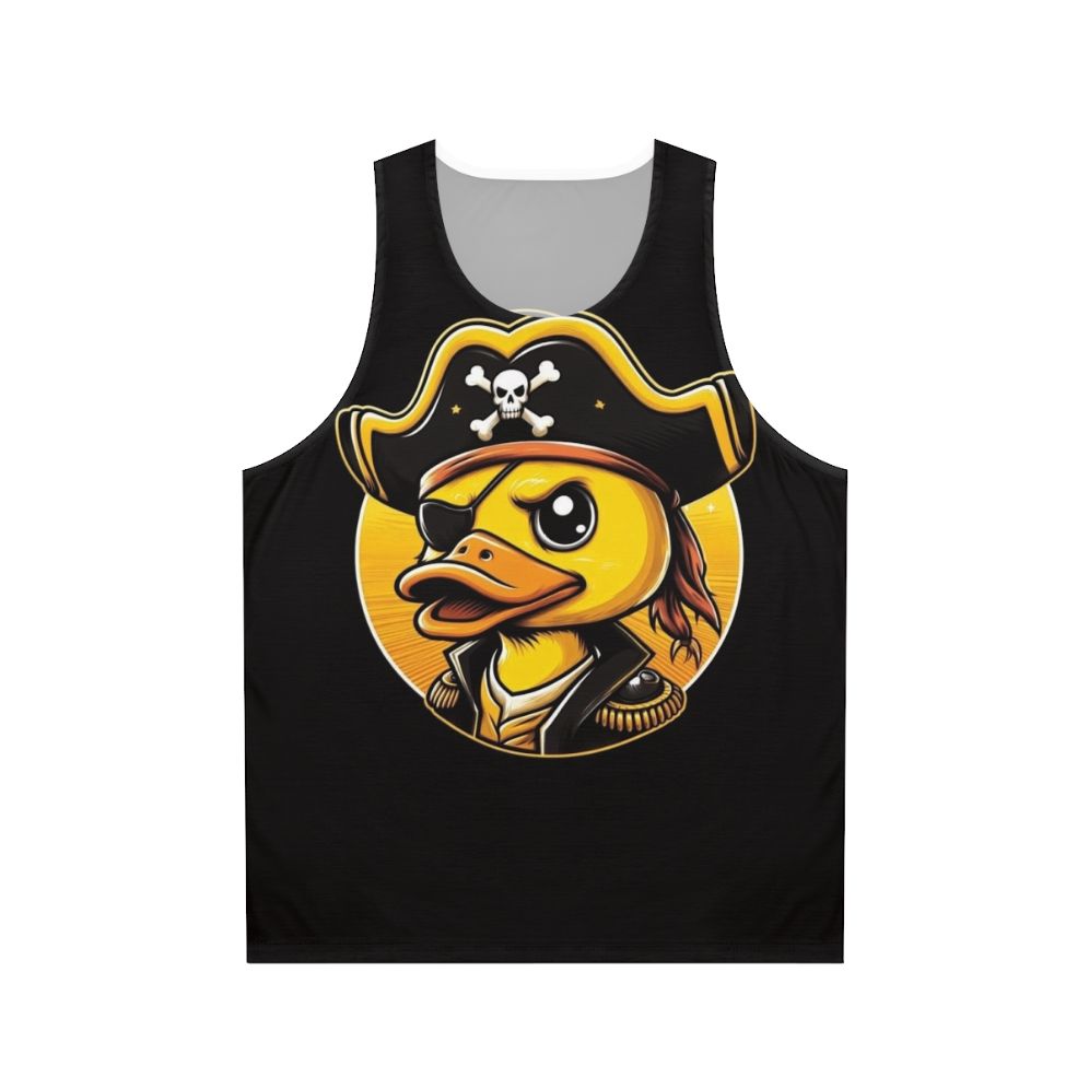 Pirate Captain Duck Unisex Tank Top