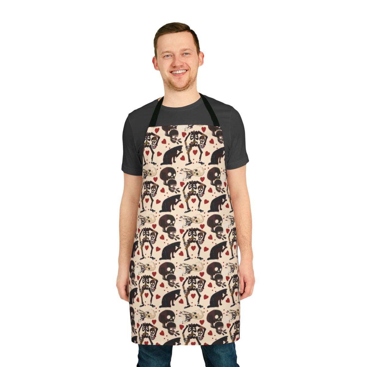 Our Flag Means Death inspired apron featuring the show's logo and characters