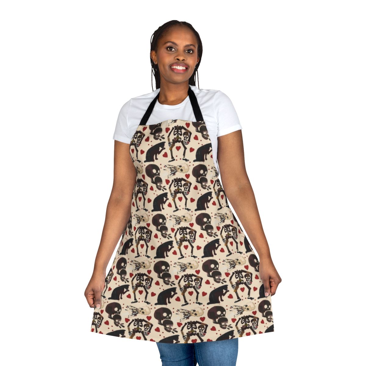 Our Flag Means Death inspired apron featuring the show's logo and characters
