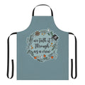 Pirate-themed apron featuring the Our Flag Means Death logo and characters