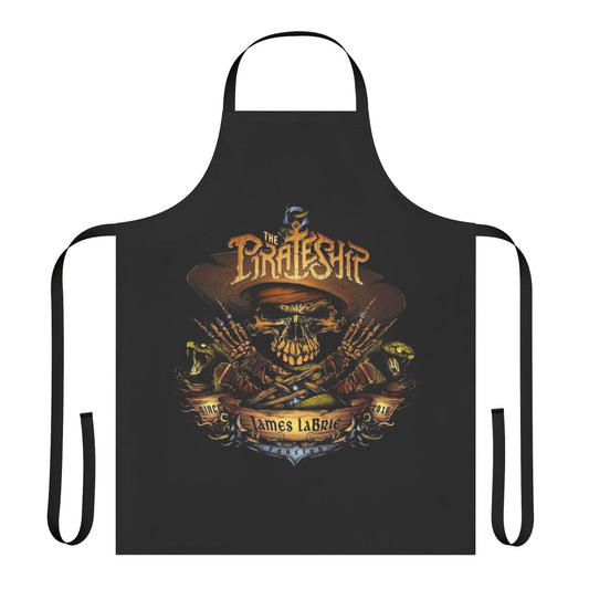 Pirate ship-themed apron with "Pirate Ship" text and Dream Theater-inspired design