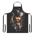 Pirate-themed apron with grunge splash paint design