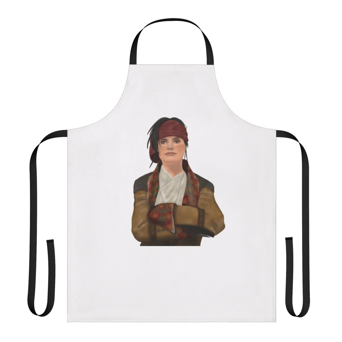 Pirate-themed apron with Assassin's Creed Black Flag design