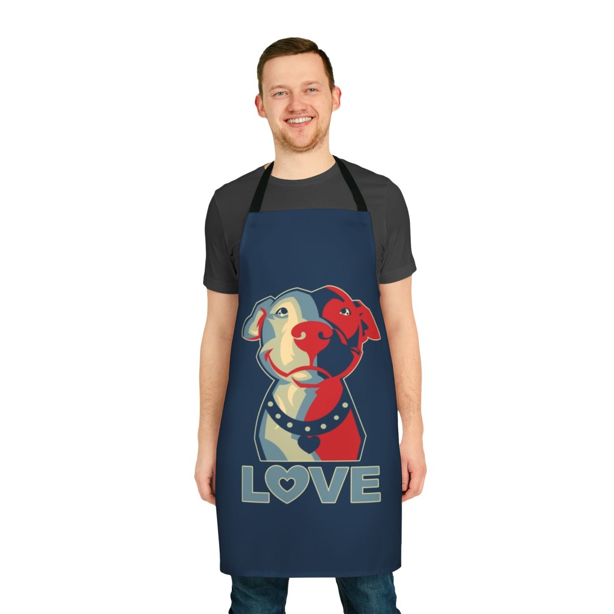 Pit bull design apron for dog lovers