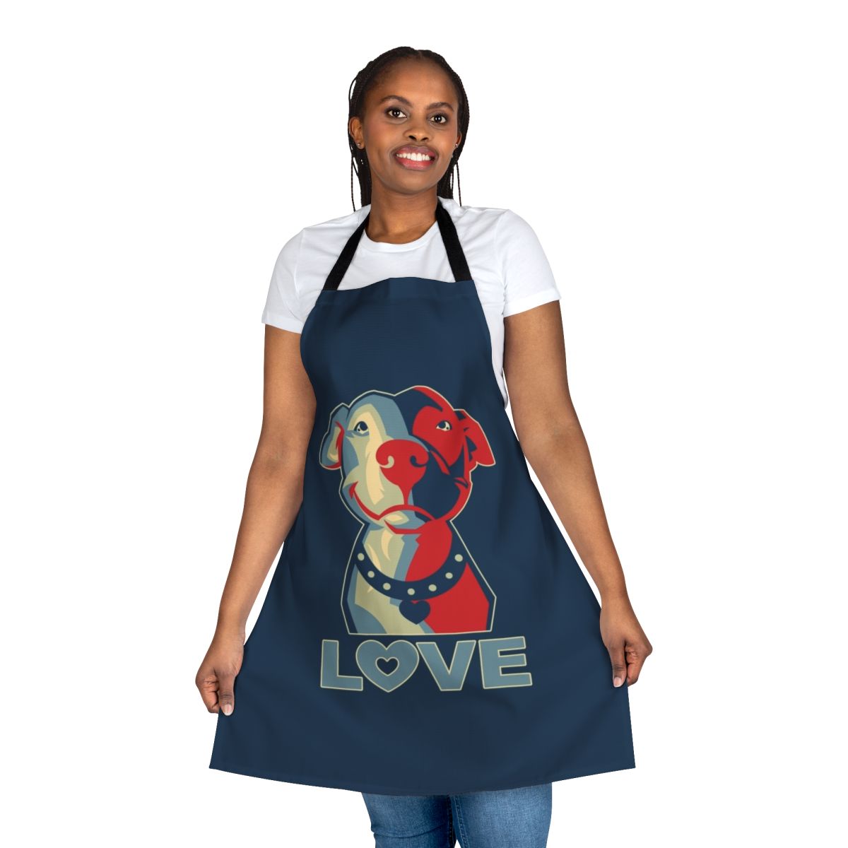 Pit bull design apron for dog lovers