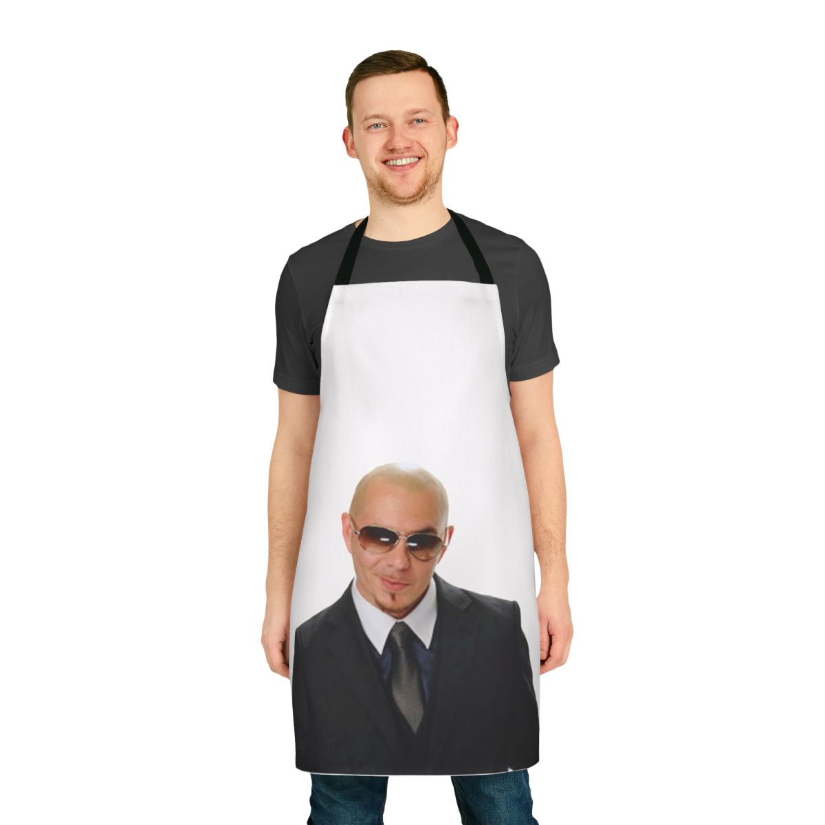 Pitbull-Inspired Kitchen Apron with Edgy and Humorous Design