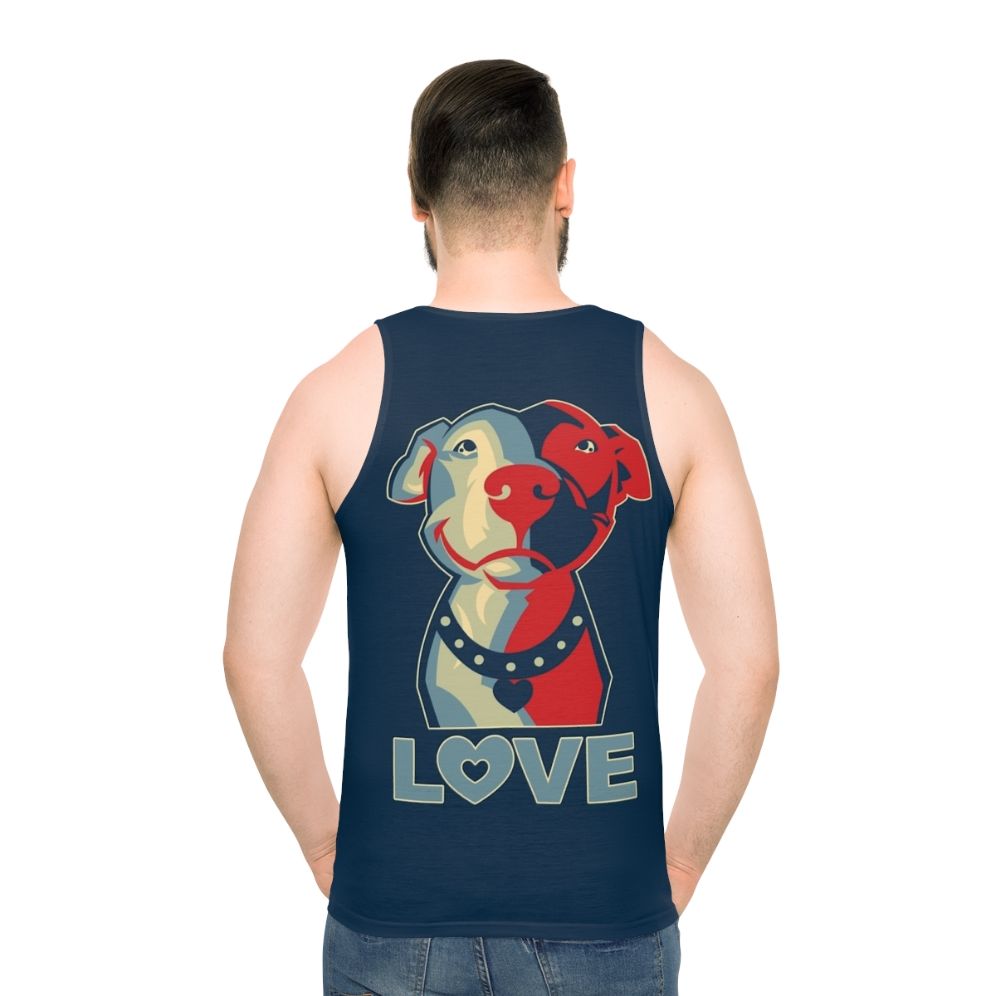 Pitbull lover unisex tank top