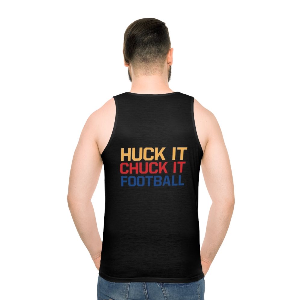 Unisex tank top with Pittsburgh Steelers football design