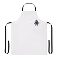Pixel art design of a dark assassin character from the Assassin's Creed video game series, printed on a high-quality kitchen apron.