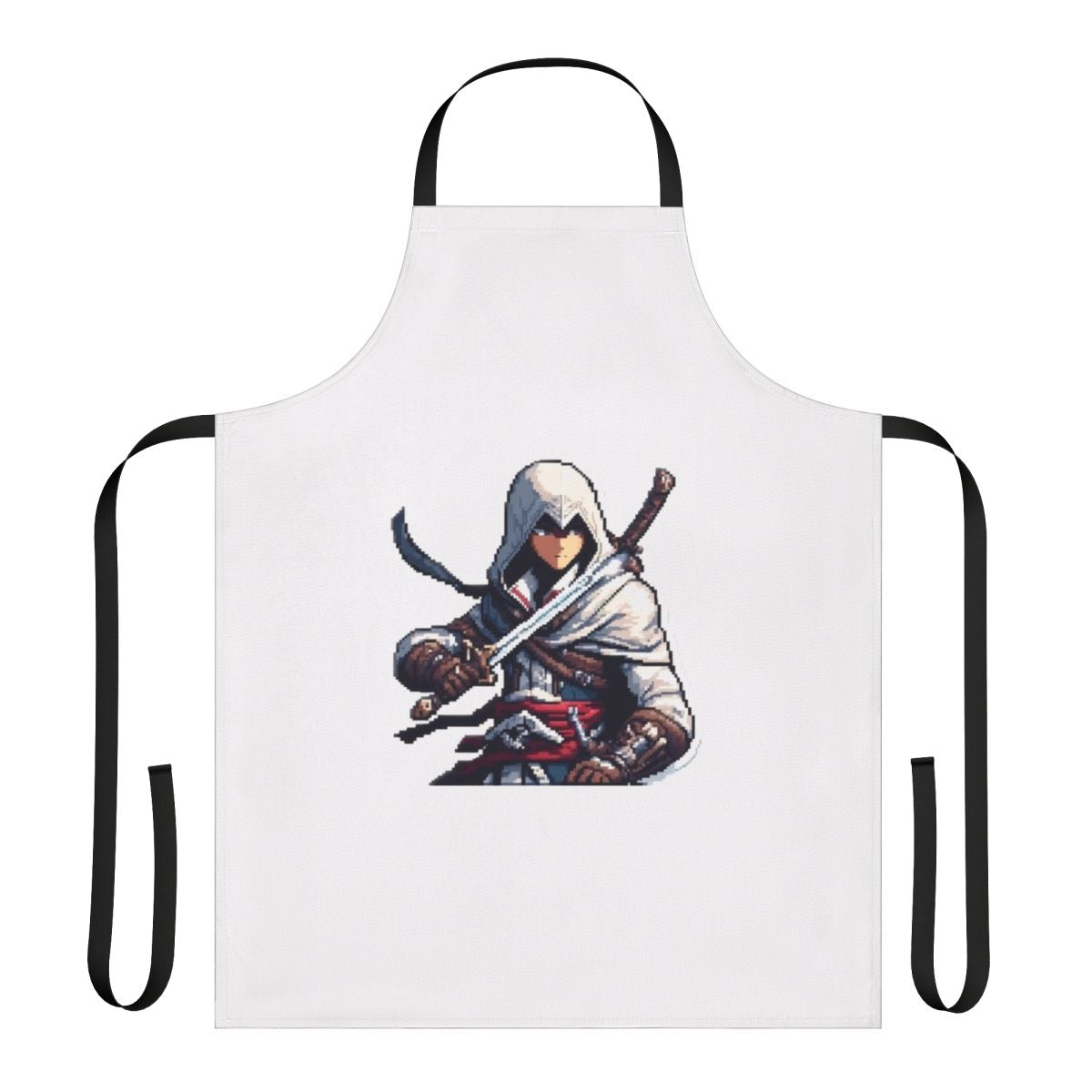 Pixel art design assassin's creed inspired apron