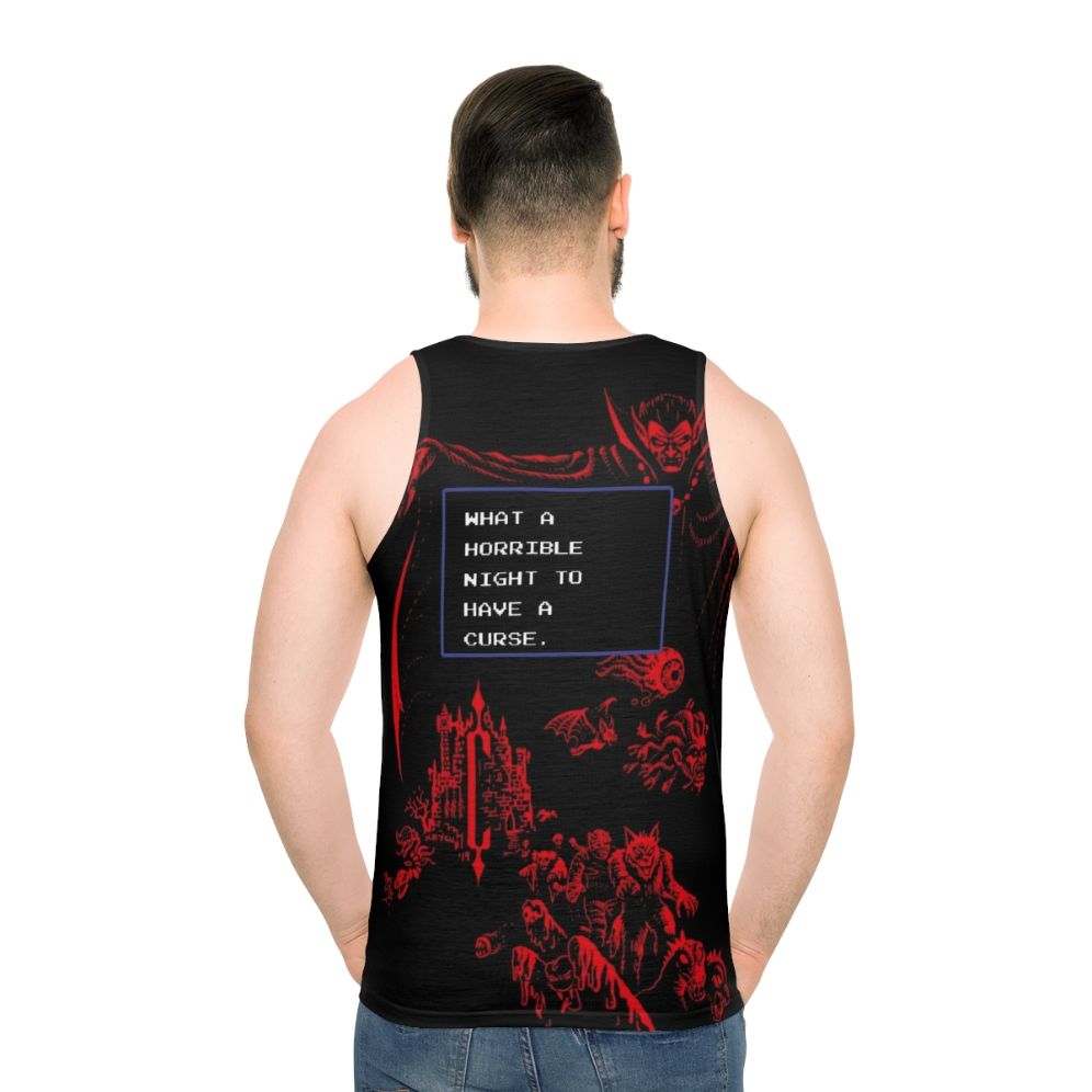 Pixel Art Unisex Castlevania Dracula Tank Top