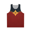 Pixel Golden Star Captain Marvel Unisex Tank Top