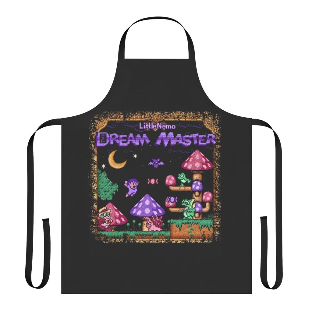 Pixelated 8-bit style apron for retro gaming fans