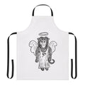 Pixies-inspired music lover's cooking apron with a monkey gone to heaven design