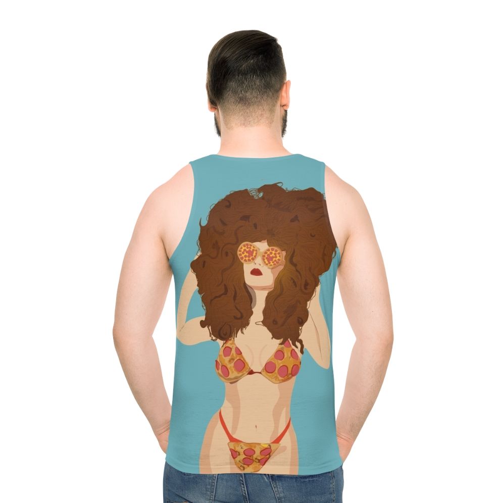 Unisex pizza bikini girl tank top