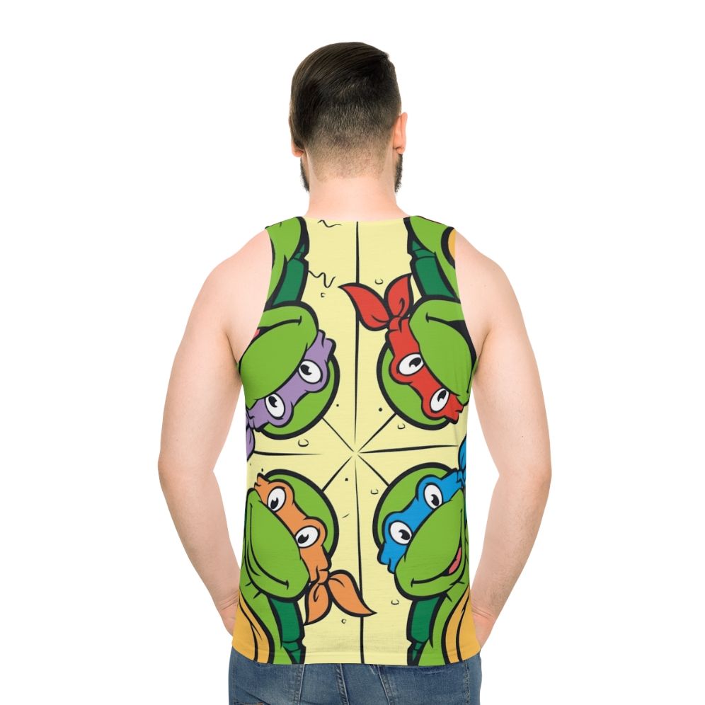 Retro pizza time ninja turtles unisex tank top