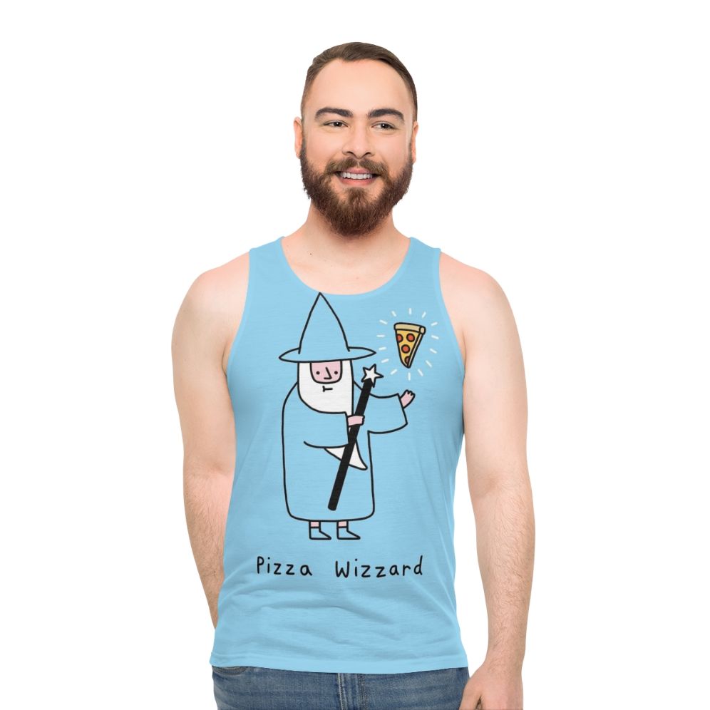 Pizza Wizard Unisex Tank Top