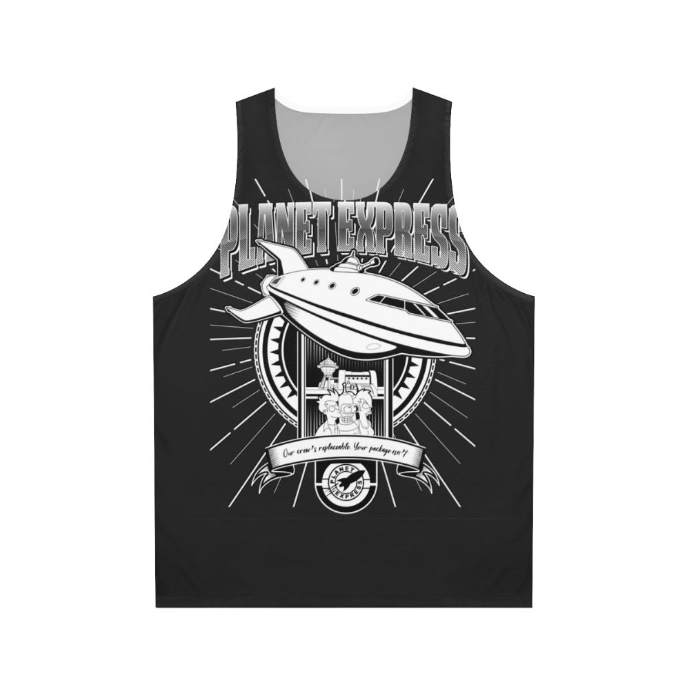 Planet Express Futurama Unisex Tank Top with Spaceship Design