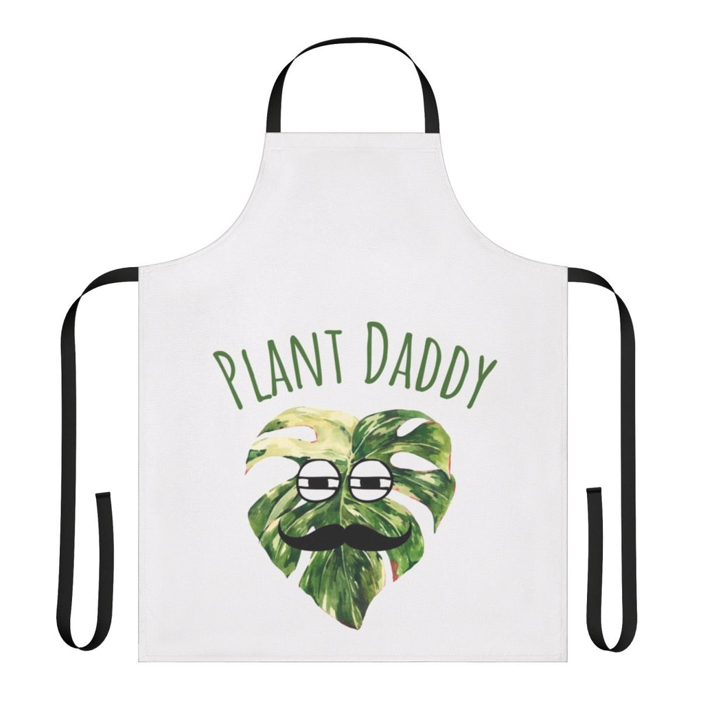 A stylish and functional apron featuring a "Plant Daddy" design, perfect for plant lovers and enthusiasts.