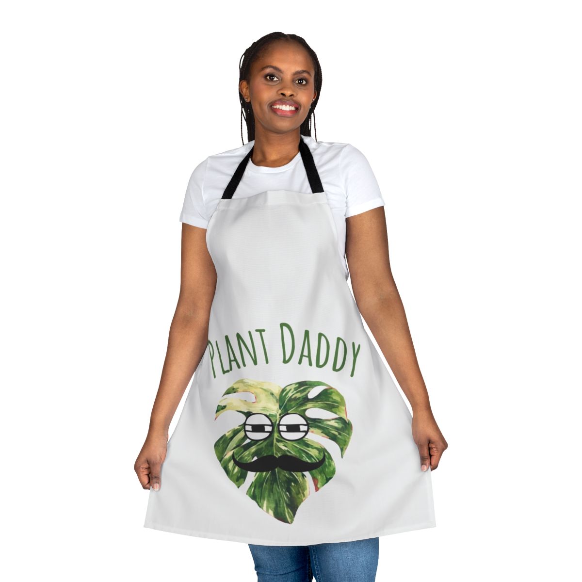 A stylish and functional apron featuring a "Plant Daddy" design, perfect for plant lovers and enthusiasts.