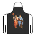 Plato and Aristotle depicted playing an epic basketball match, featured on a high-quality apron.