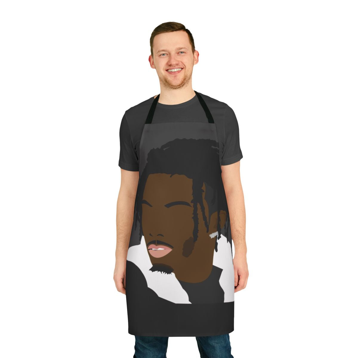 Playboi Carti inspired kitchen apron with rap music design