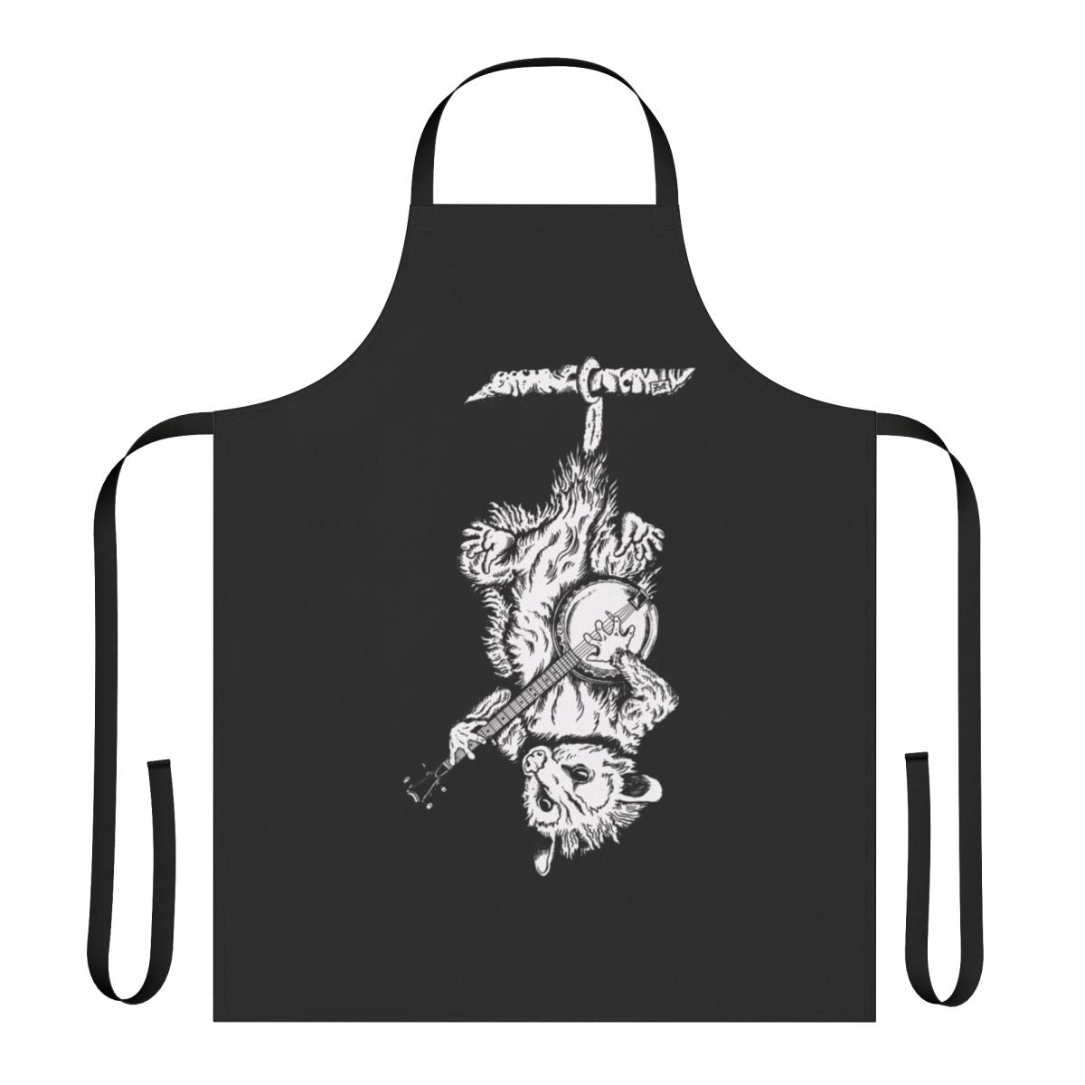 Possum-themed banjo apron for music and nature enthusiasts