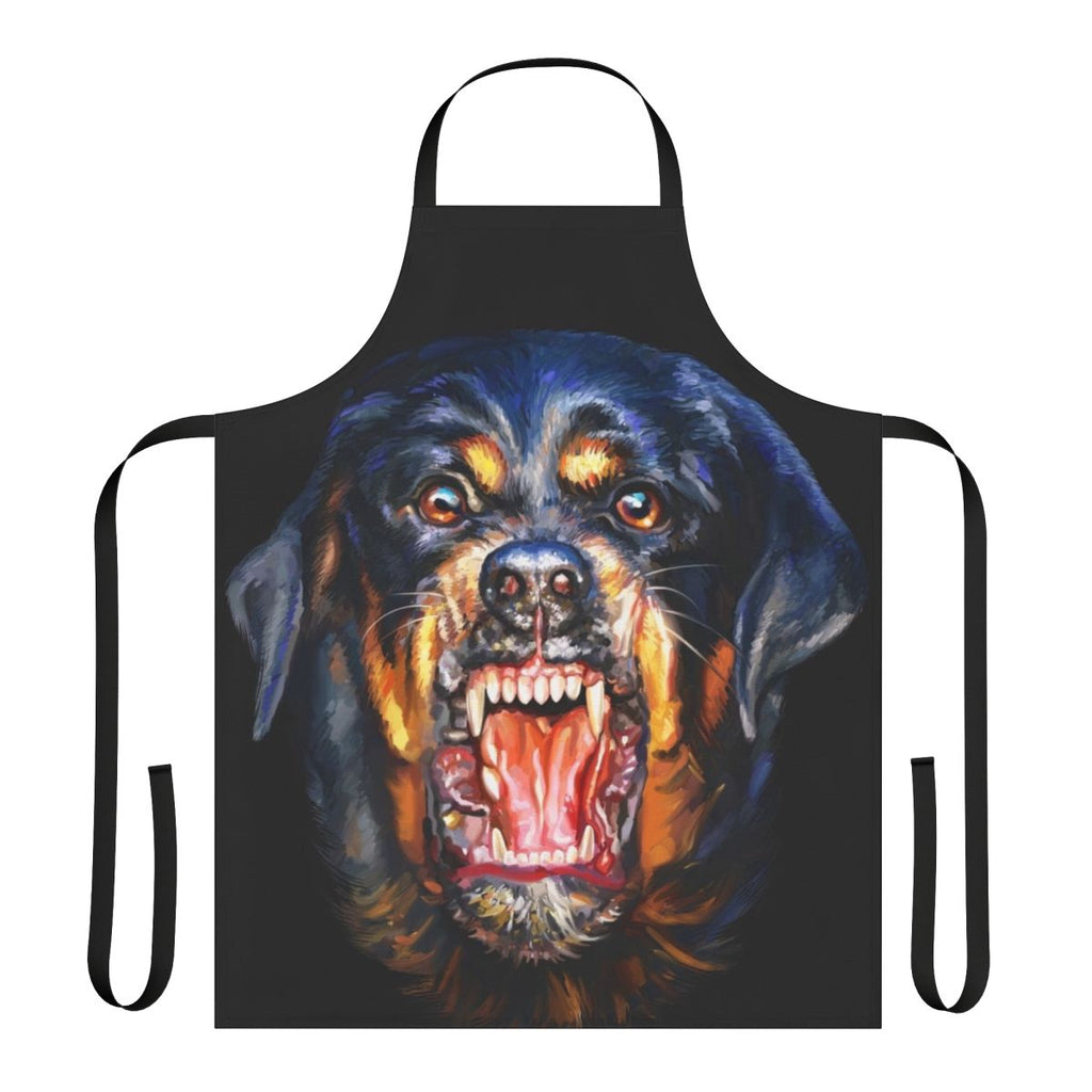 Rottweiler dog breed graphic printed on a durable kitchen apron