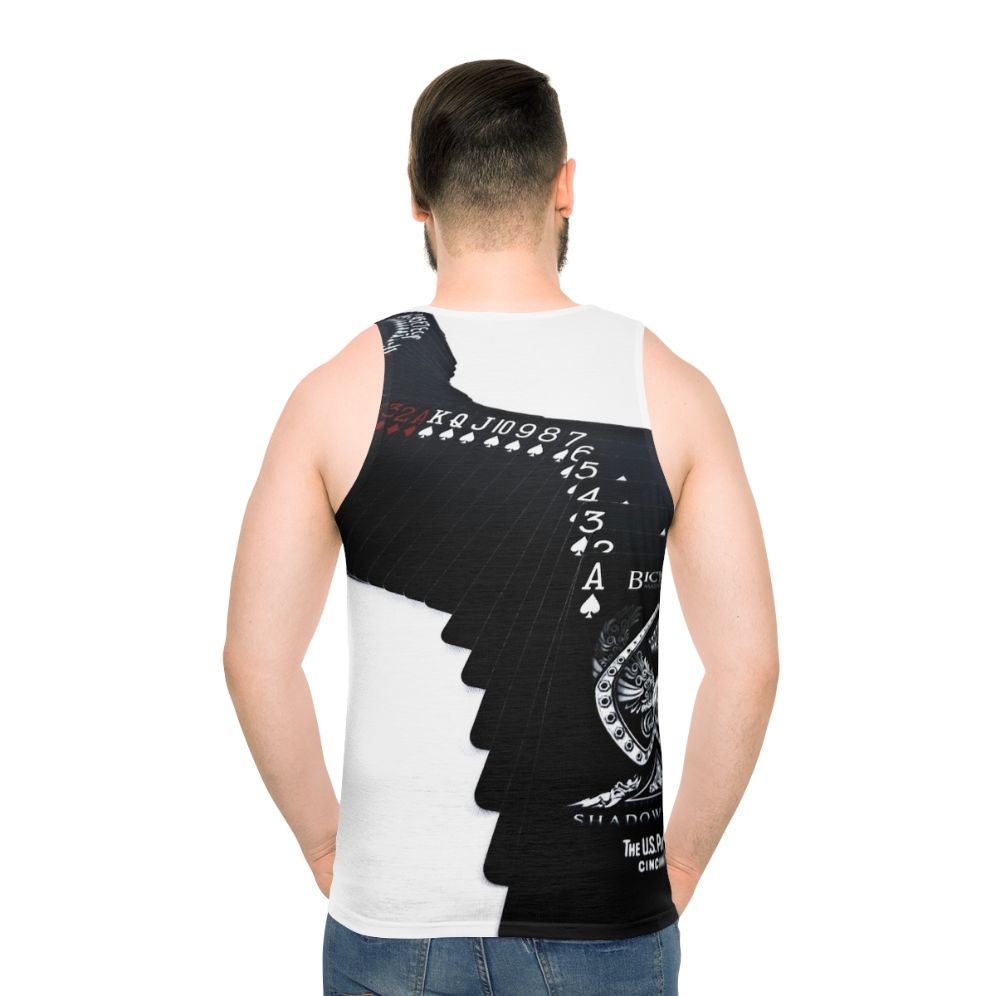 Unisex tank top with playing cards design