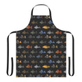 Plecostomus-patterned kitchen apron for aquarium and fish lovers