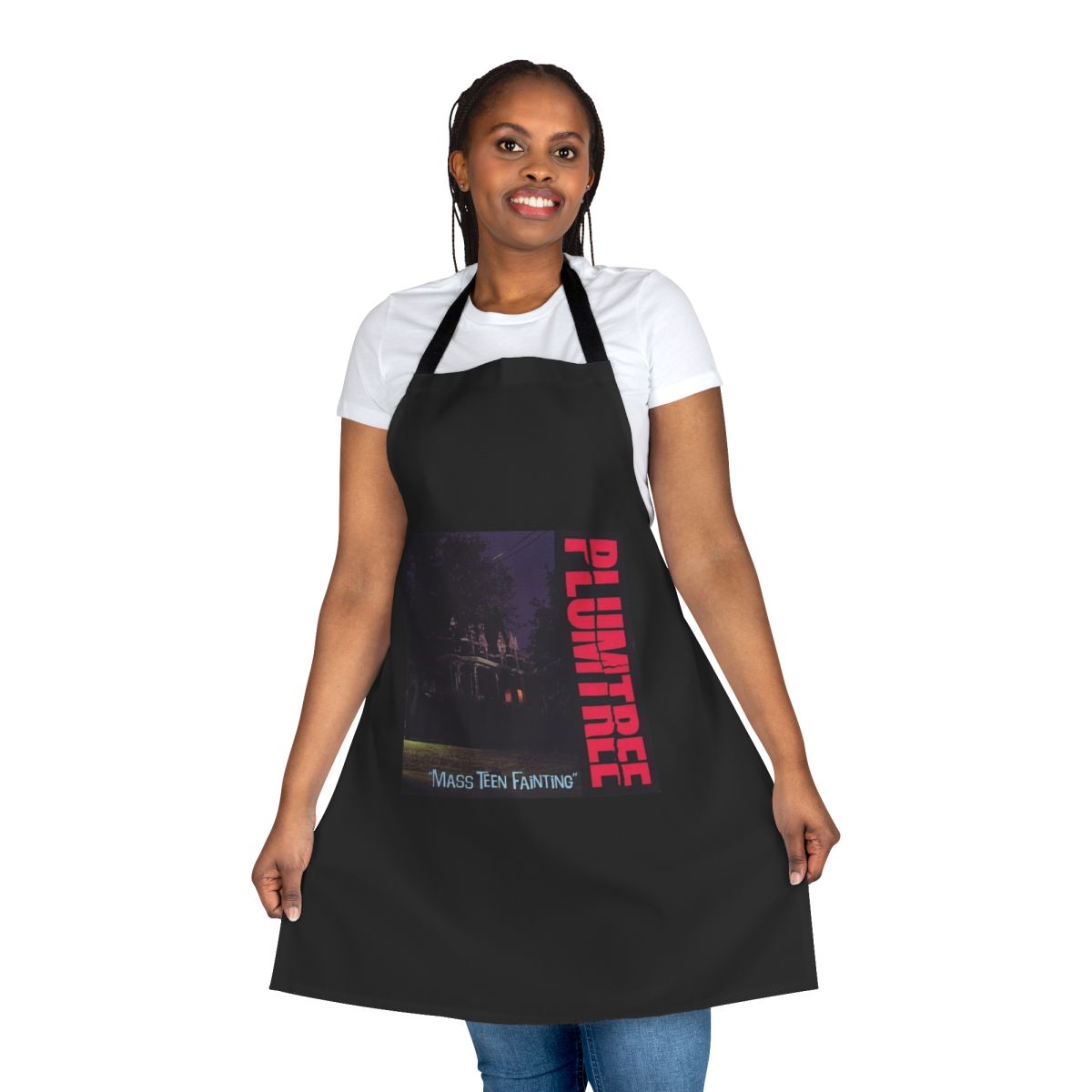 Plumtree-inspired fainting apron featuring a pop culture design for alternative music and indie rock enthusiasts