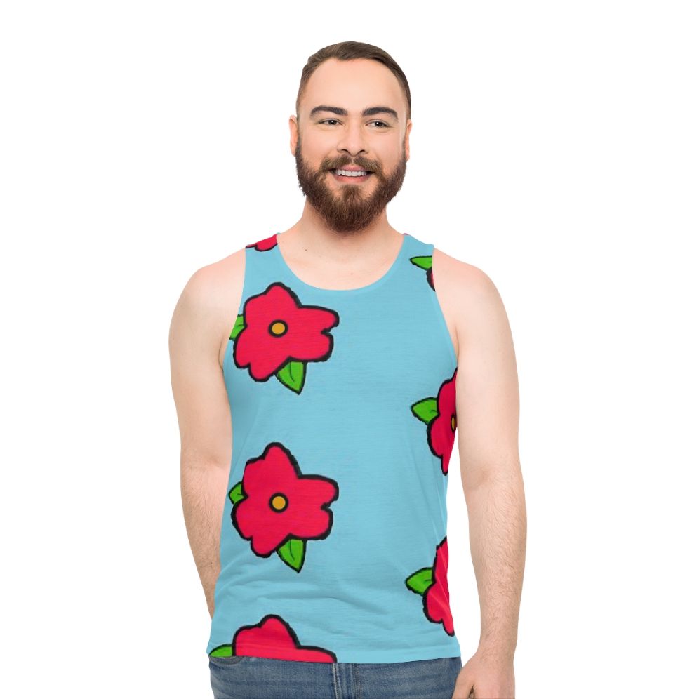 Plus size cartoon inspired graphic tank top