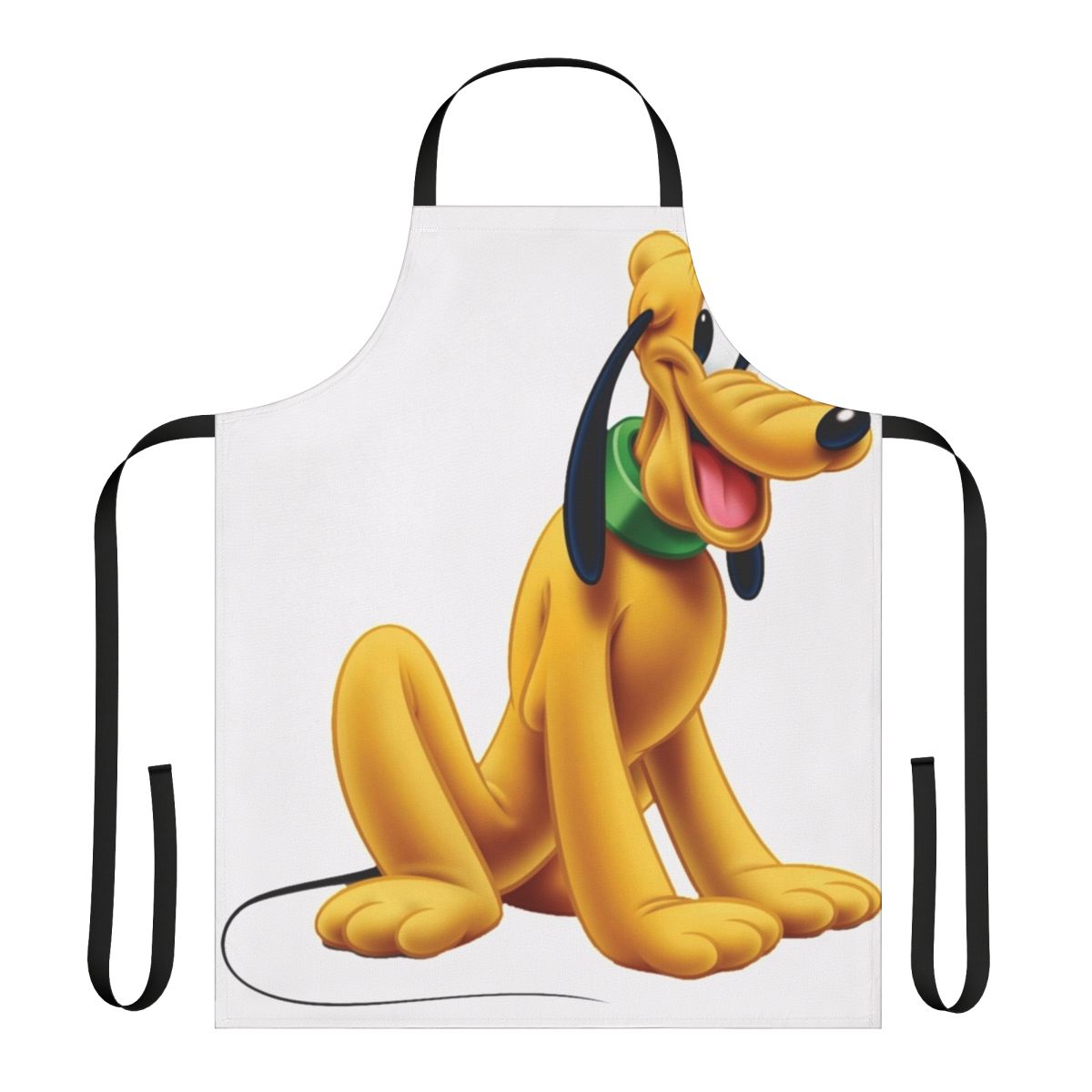 Pluto, the loyal pet dog of Mickey Mouse, featured on a high-quality kitchen apron.