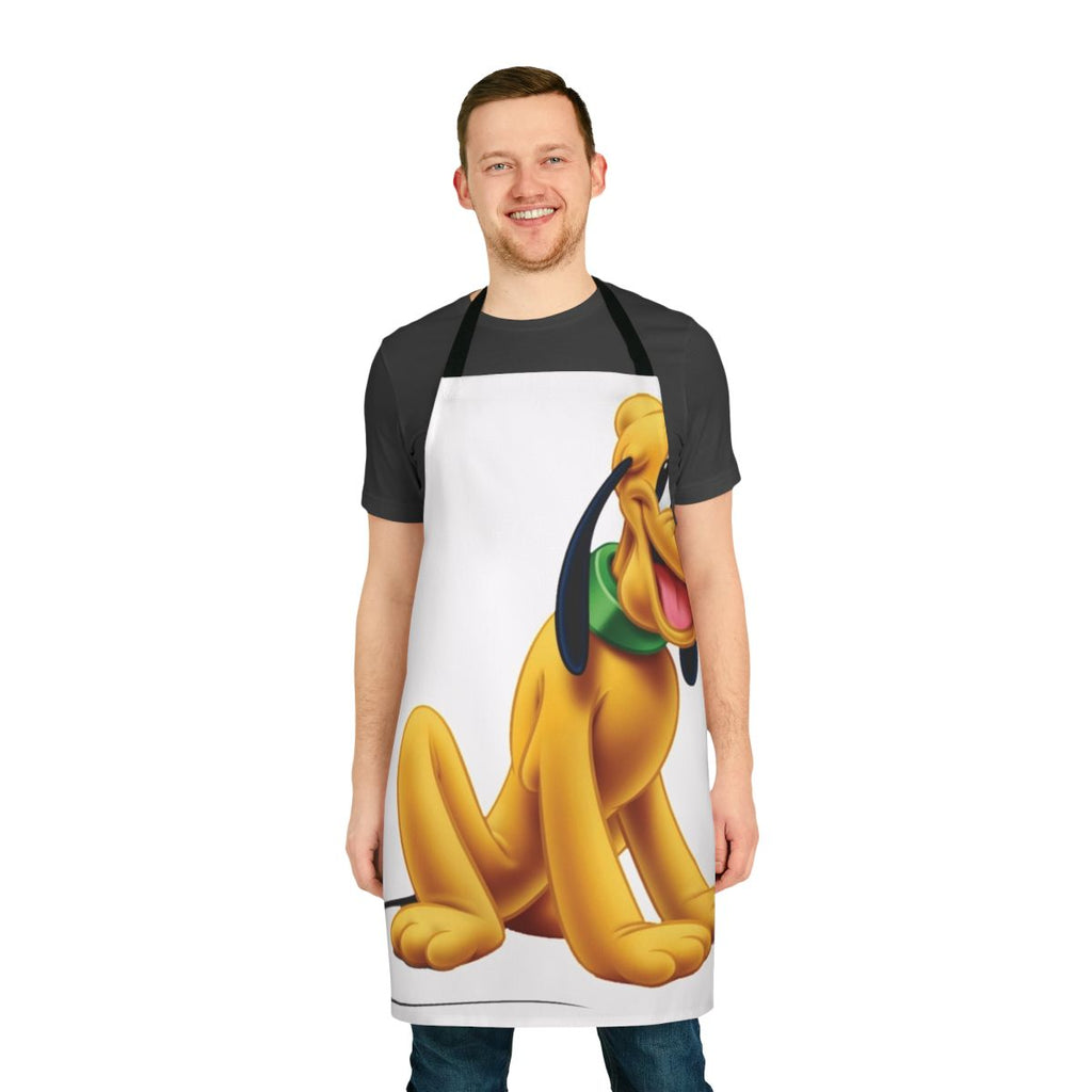 Pluto, the loyal pet dog of Mickey Mouse, featured on a high-quality kitchen apron.