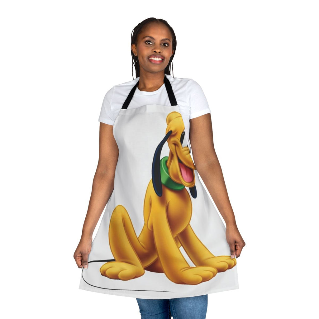 Pluto, the loyal pet dog of Mickey Mouse, featured on a high-quality kitchen apron.