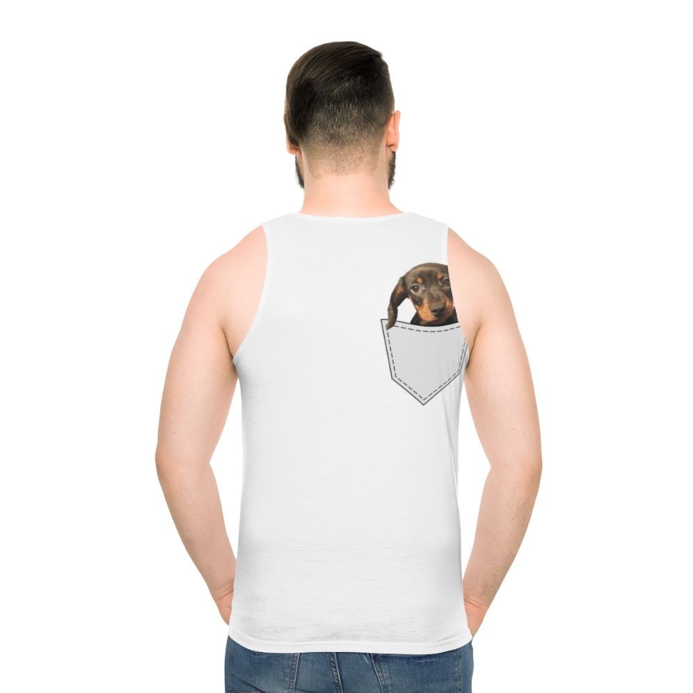 Pocket Dog Dachshund Unisex Tank Top